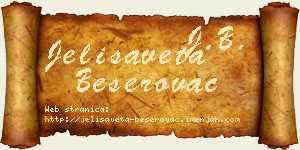 Jelisaveta Beserovac vizit kartica